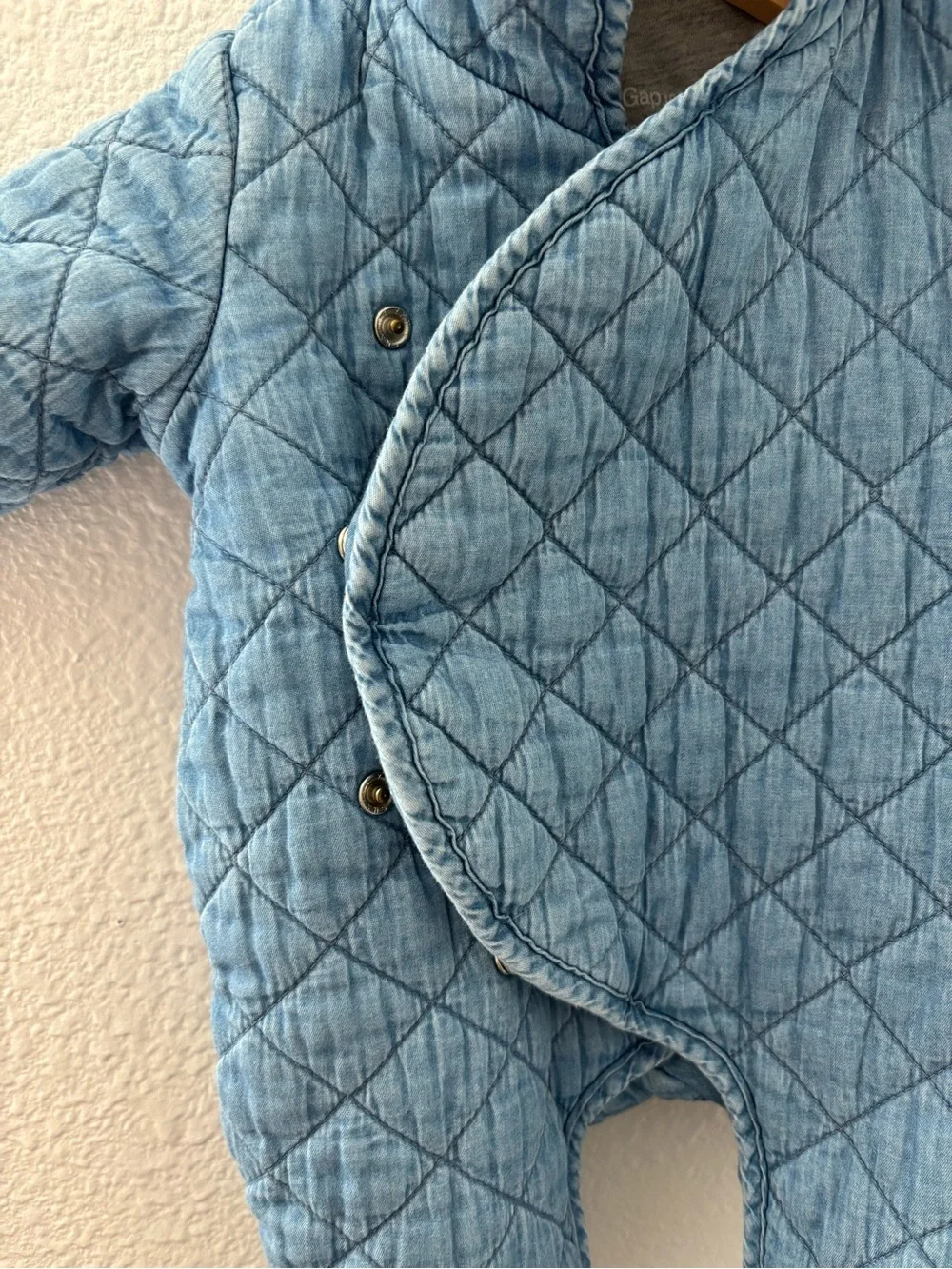 Bear Denim Quilted One Piece